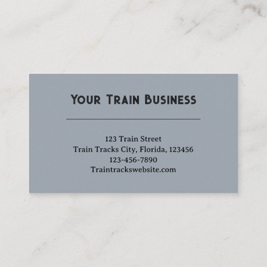 鉄道線路 名刺 (裏面)