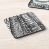 鉄道線路、白黒映像 コースター (左側)