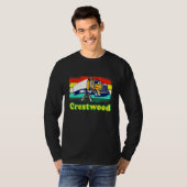 鉄道線路 Tシャツ (正面フル)