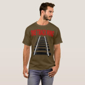 鉄道線路T型 Tシャツ (正面フル)