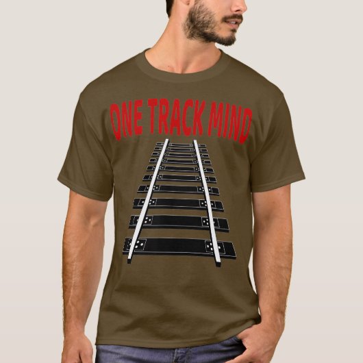 鉄道線路T型 Tシャツ (正面)