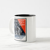 鉄道美術未編集ヴィンテージ写真鉄道美術古 ツートーンマグカップ (正面左)