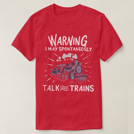 鉄道蒸気エンジン Tシャツ (デザイン正面)