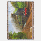 鉄道蒸気機関車 – Trainspotters Art IV スローブランケット (正面縦)