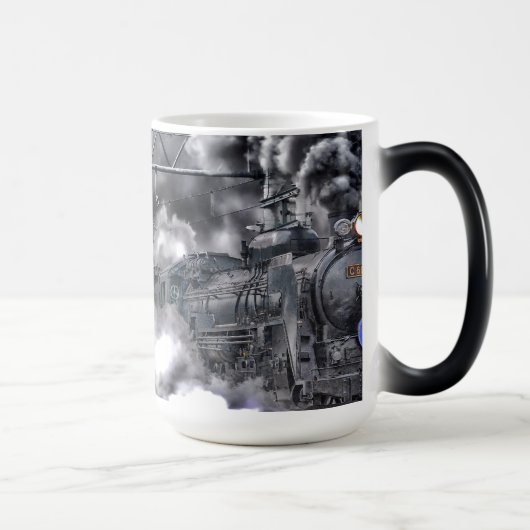 鉄道蒸気鉄道スチームパンクエンジンの運命 トラベルマグ (右)