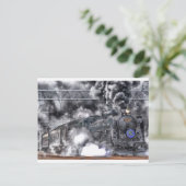 鉄道蒸気鉄道スチームパンクエンジンの運命 ポストカード (スタンド正面)