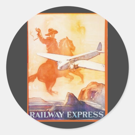 鉄道表現庁1935ステッカー ラウンドシール (正面)