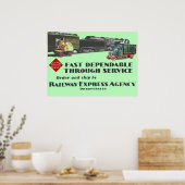 鉄道表現速信頼サービス ポスター (キッチン)