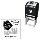 鉄道表現、鉄道の方法のスタンプを出荷 セルフインキングスタンプ (インサイチュ)