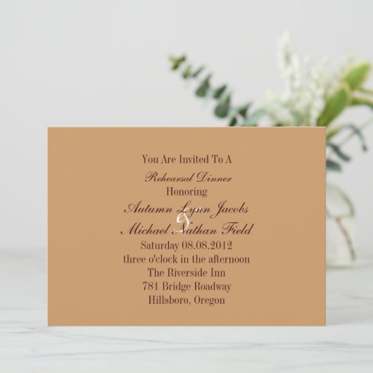 鉄道西部のカウボーイ結婚のリハーサルディナー 招待状 (スタンド正面)