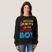 鉄道誕生日ボーイマママムオブザ誕生日ボーイトライ スウェットシャツ (正面フル)