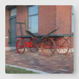 鉄道貯蔵所 スクエア壁時計