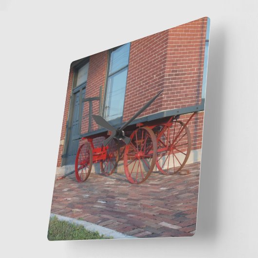 鉄道貯蔵所 スクエア壁時計 (傾斜)