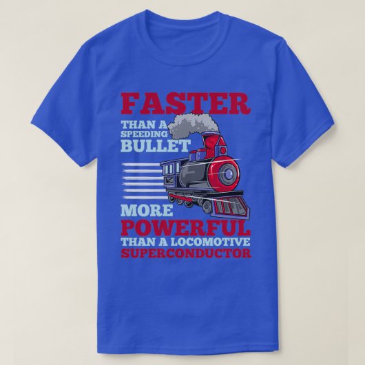 鉄道超電導体速度鉄道 Tシャツ (デザイン正面)
