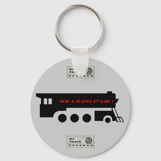 鉄道車両による船舶及び旅行 キーホルダー (正面)