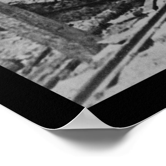 鉄道車両に大砲を持つ兵士1864 ポスター (角)