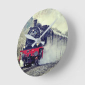鉄道車両への贈答品 ラウンド壁時計 (傾斜)