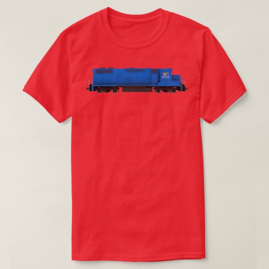 鉄道車両エンジン6 Tシャツ (デザイン正面)