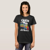 鉄道車両ガイド及び列車運転者模型鉄道 Tシャツ (正面フル)