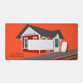 鉄道車両模型駅制御装置 デスクマット (キーボード&マウス)