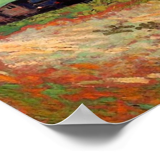 鉄道車両(F466)ヴァンゴッホファインアート ポスター (角)