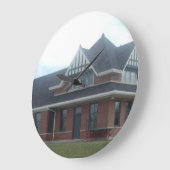 鉄道車庫 ラージ壁時計 (傾斜)