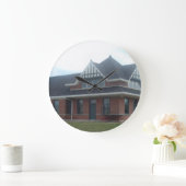 鉄道車庫 ラージ壁時計 (ホーム)