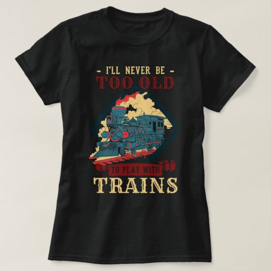 鉄道輸送貨物鉄道蒸気ロコモ Tシャツ (デザイン正面)