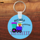 鉄道退職した労働者の贈り物 キーホルダー (正面)
