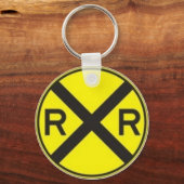 鉄道道路横断 キーホルダー (正面)