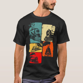 鉄道鉄道鉄道技術鉄道蒸気列車ロコモ Tシャツ