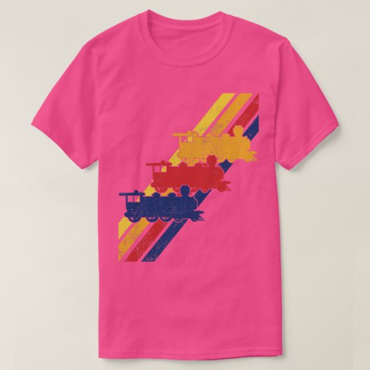 鉄道鉄道鉄道模型列車 Tシャツ (デザイン正面)