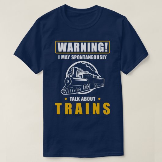 鉄道鉄道鉄道鉄道車両労働者ことわざ Tシャツ (デザイン正面)
