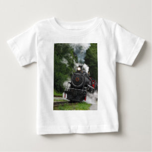 鉄道鉄道鉄道駅のエンジンレール ベビーTシャツ
