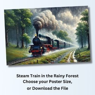 鉄道雨林の蒸気列車 ポスター