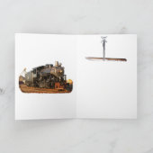 鉄道風景誕生日カード カード (内部)