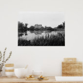 鉄道駅の古いミル ポスター (キッチン)