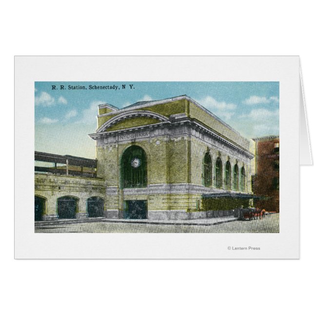 鉄道駅の外観2 (正面横)