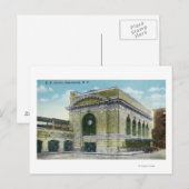 鉄道駅の外観2 ポストカード (正面/裏面)