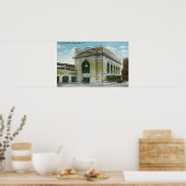 鉄道駅の外観 ポスター (キッチン)