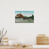 鉄道駅の外観 ポスター (キッチン)