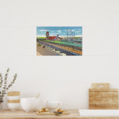 鉄道駅の外観 2 ポスター (キッチン)