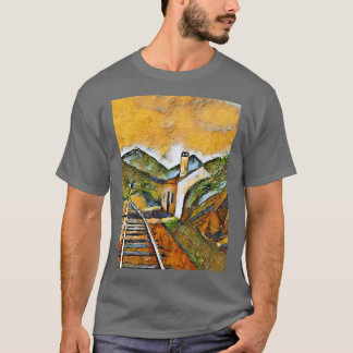 鉄道駅ビュー1 Tシャツ