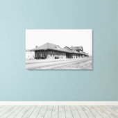 鉄道駅ビュー キャンバスプリント (インサイチュ (ウッドフロア))