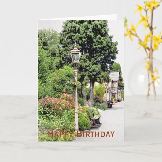 鉄道駅 カード (黄色い花)