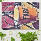 鉄道駅 キッチンタオル (折り畳み)