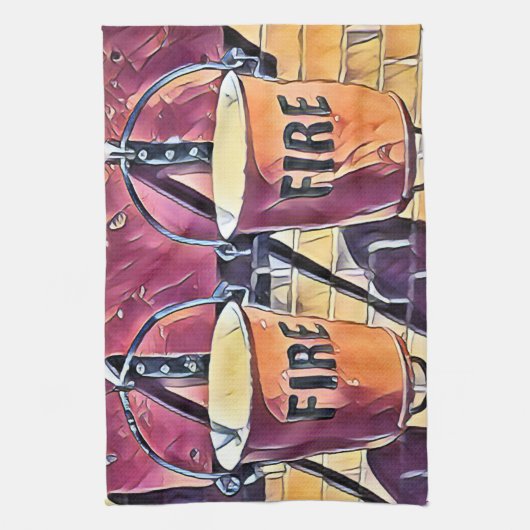 鉄道駅 キッチンタオル (縦)