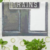 鉄道駅 キッチンタオル (折り畳み)