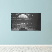 鉄道駅 キャンバスプリント (インサイチュ (ウッドフロア))