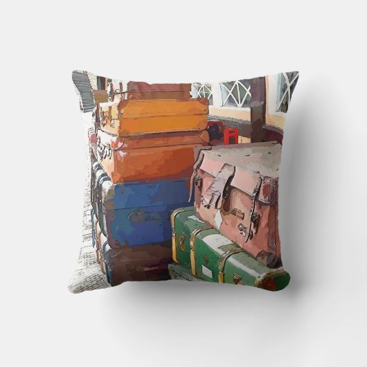 鉄道駅 クッション (裏面)